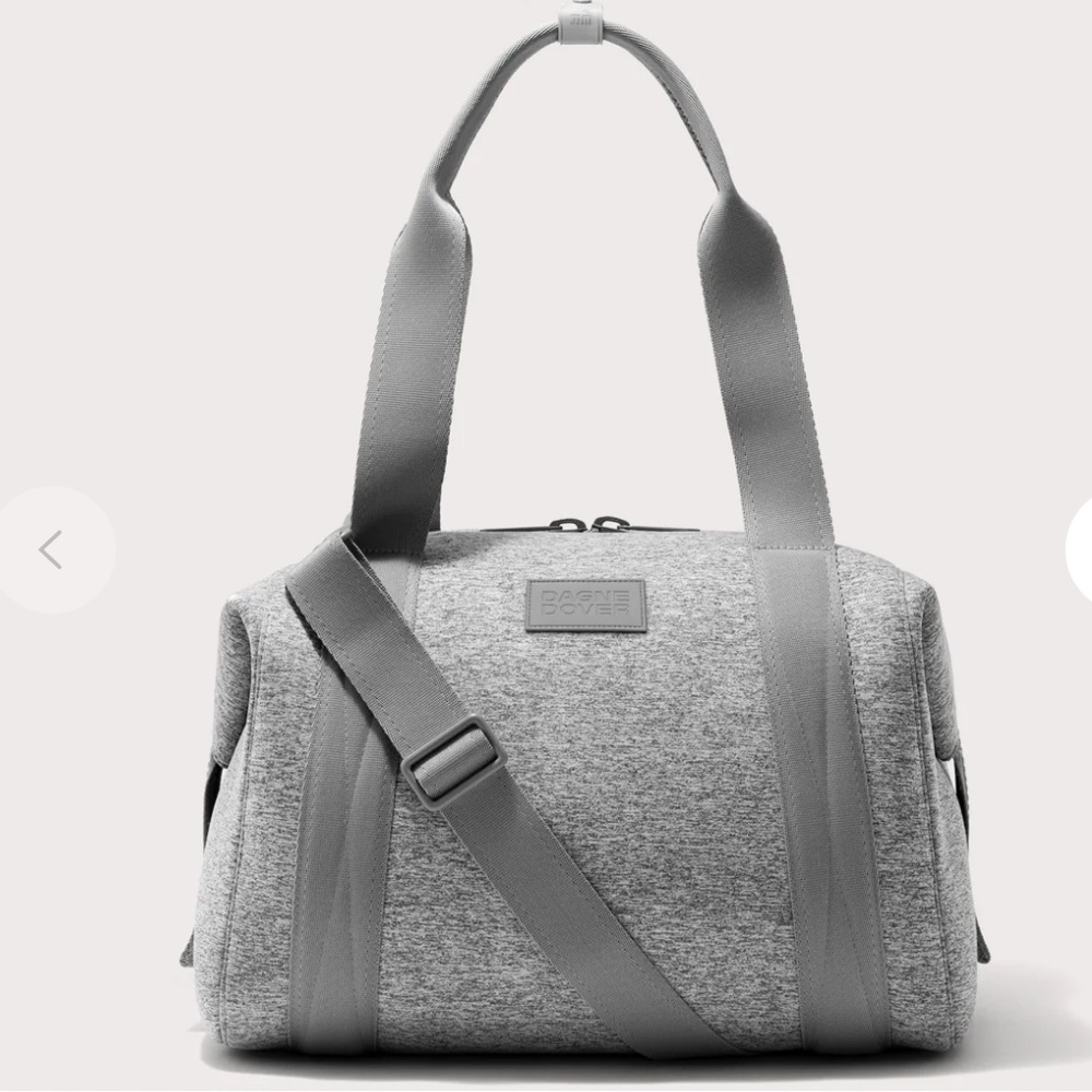 Dagne Dover medium neoprene London duffel bag carryall with pouch